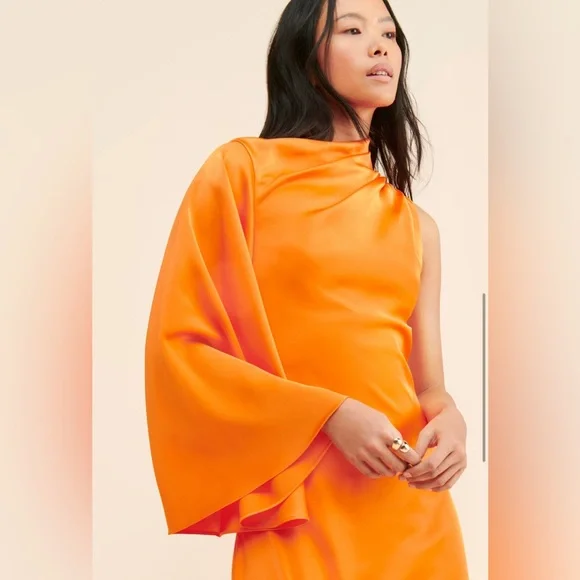 HALSTON KEIANA GOWN IN SATIN - Picture 3 of 8